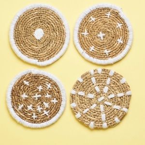 Bloomingville Woven Seagrass Coasters